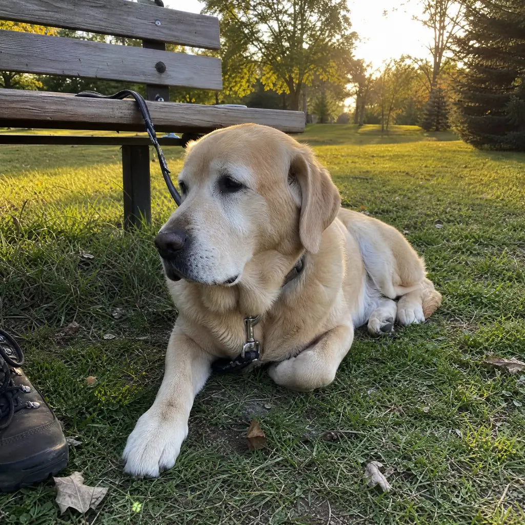 Goose the senior dog